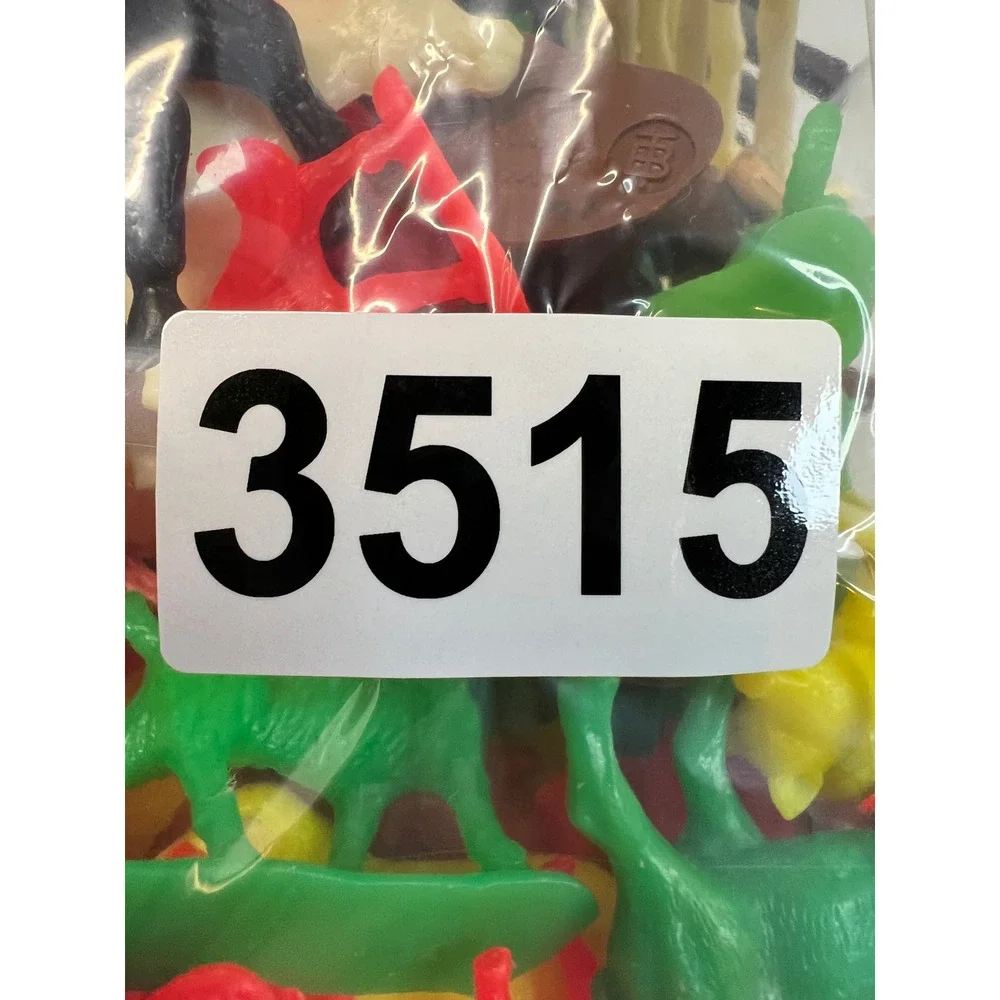 Vintage Plastic Farm Animals Figures Lot Fencing Tractor People Multi Color Toy